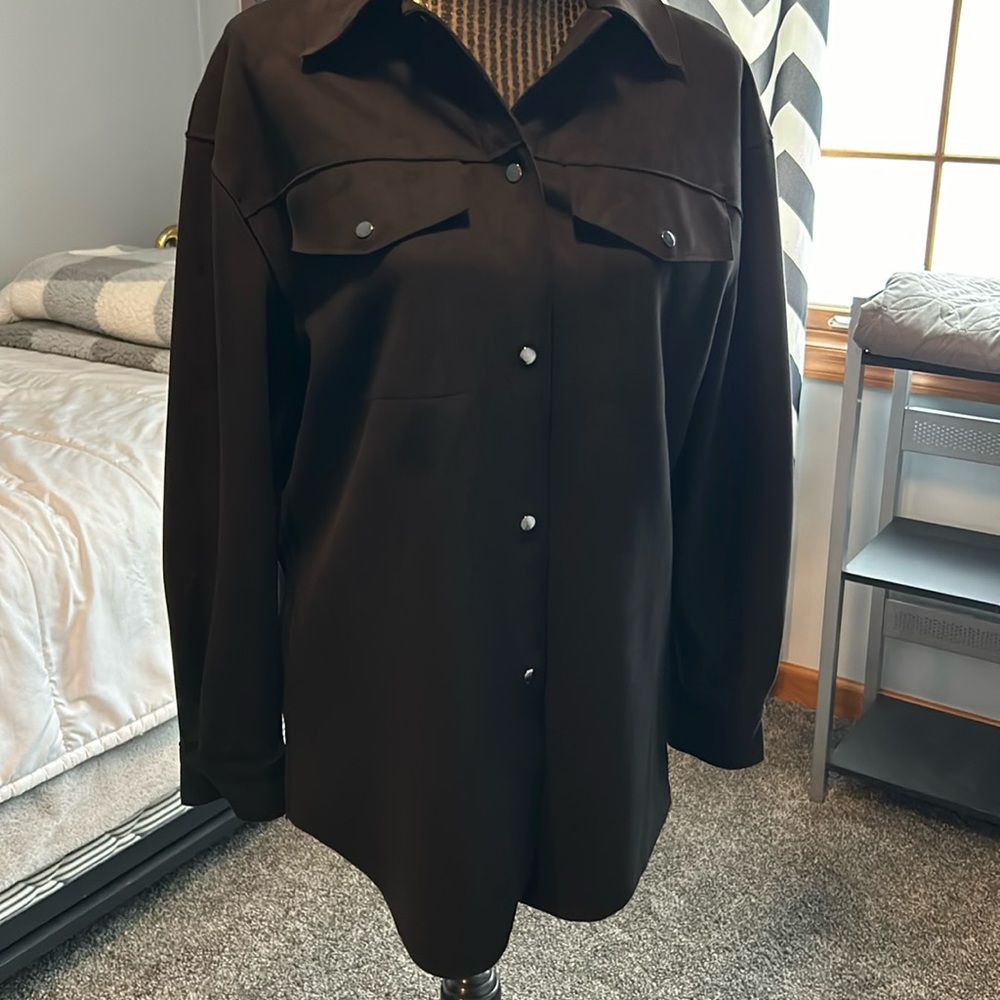 Philosophy suede like shacket